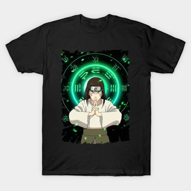 NEJI HYUGA ANIME MERCHANDISE T-Shirt by julii.draws